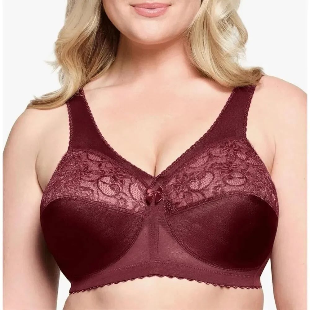 Glamorise 46G Magiclift Original Support Bra Wirefree #1000 burgundy